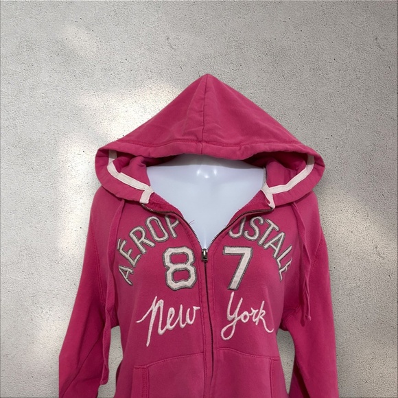Aeropostale Pink Zip Up Hoodie - Picture 4 of 8